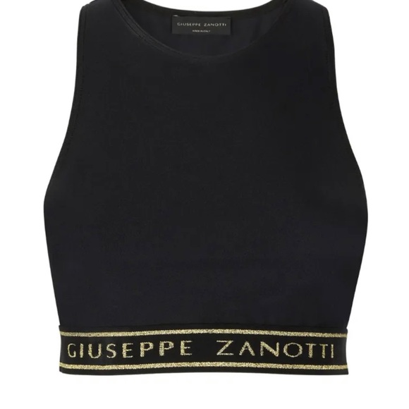 Giuseppe Zanotti Halyna Black Sports Bra Made in Italy - Picture 9 of 16